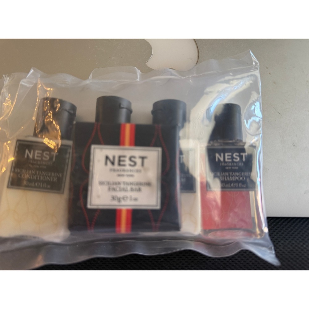 5 Travel size NEST Sicilian Tangerine Bath Items